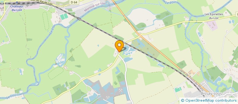 localisation de l'entreprise SCI VERDELET CLEMENT  DISSAY-SOUS-COURCILLON