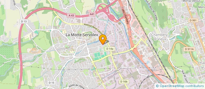 localisation de l'entreprise SCI VERDEM  LA MOTTE-SERVOLEX