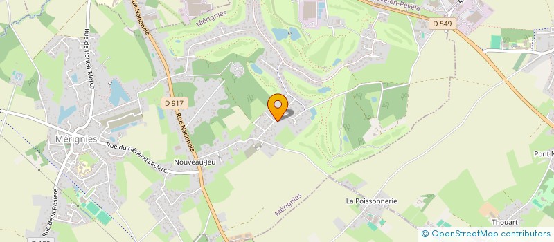 localisation de l'entreprise SCI VERDERIE à MERIGNIES