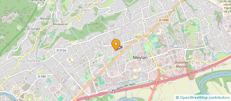 localisation de l'entreprise SCI VERDESSE  MEYLAN