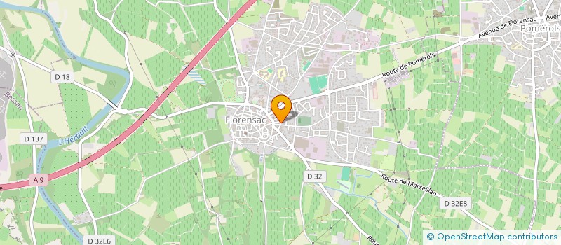 localisation de l'entreprise SCI VERDI  FLORENSAC