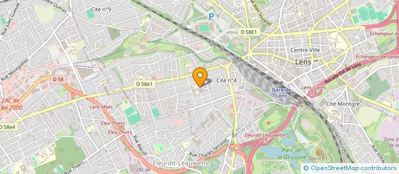 localisation de l'entreprise SCI VERDI  LENS