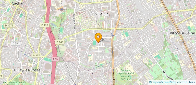 localisation de l'entreprise SCI VERDI à VILLEJUIF