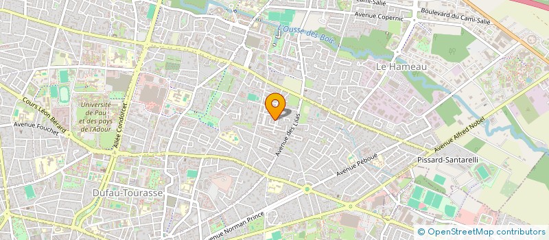 localisation de l'entreprise SCI VERDI  PAU