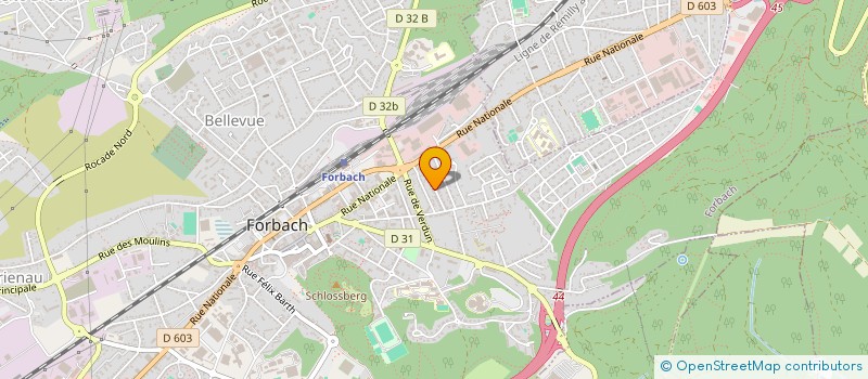 localisation de l'entreprise SCI VERDI  FORBACH