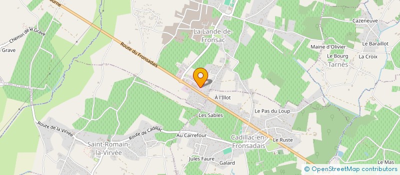 localisation de l'entreprise SCI VERDIER  LA LANDE-DE-FRONSAC