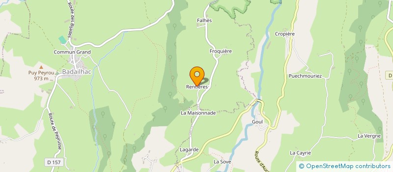 localisation de l'entreprise SCI VERDIER à BADAILHAC