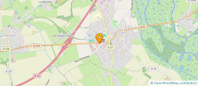 localisation de l'entreprise SCI VERDOM  TROARN