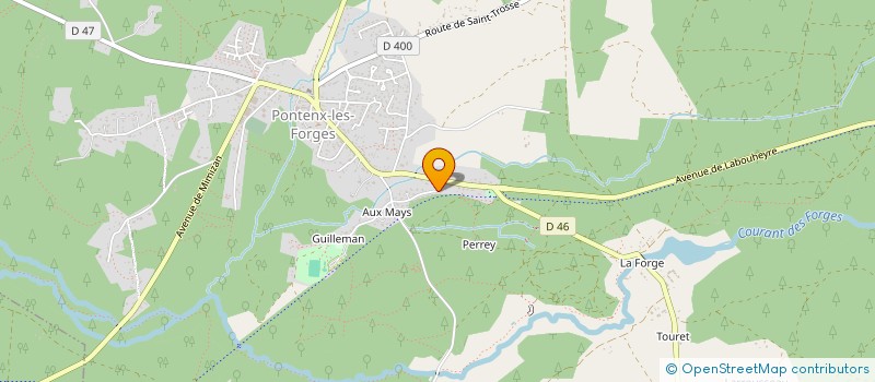 localisation de l'entreprise SCI VERDOMANI  PONTENX-LES-FORGES