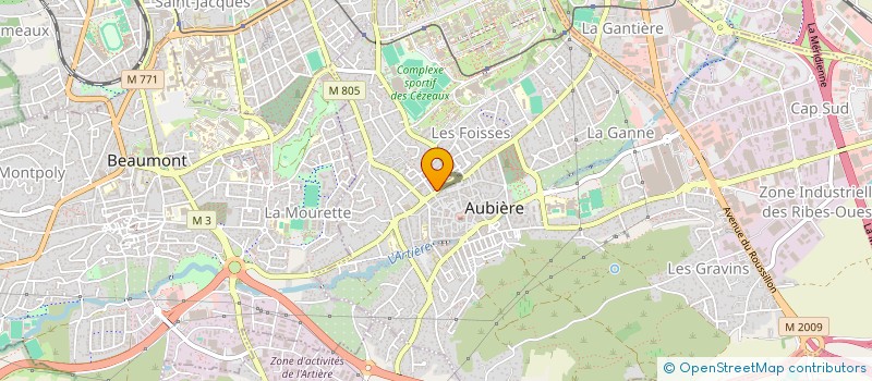 localisation de l'entreprise SCI VERDU  AUBIERE