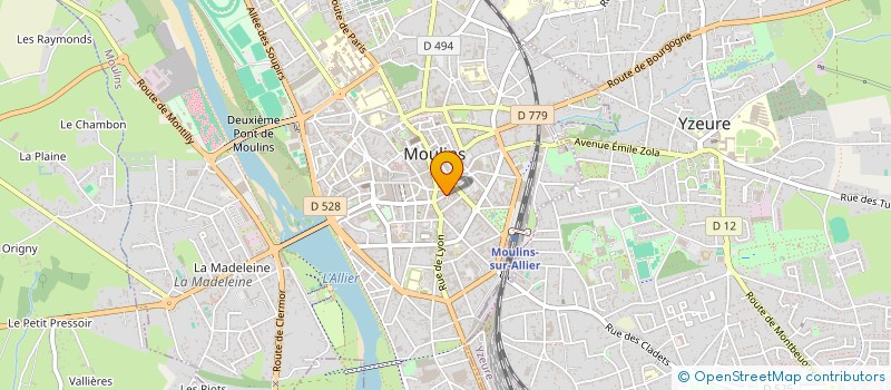 localisation de l'entreprise SCI VERDU à MOULINS