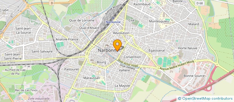 localisation de l'entreprise SCI VERDUN à NARBONNE