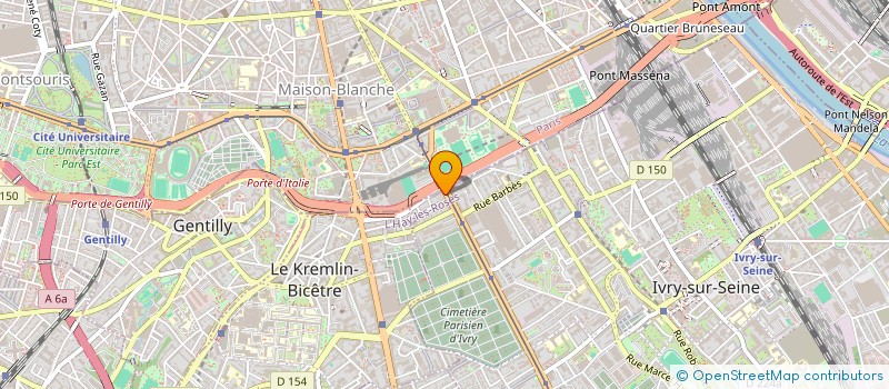 localisation de l'entreprise SCI VERDUN à IVRY-SUR-SEINE