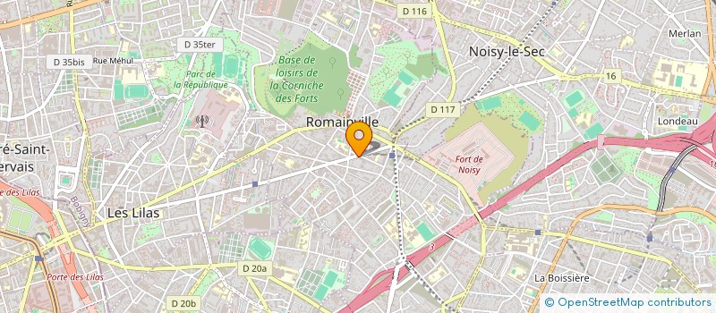 localisation de l'entreprise SCI VERDUN  ROMAINVILLE