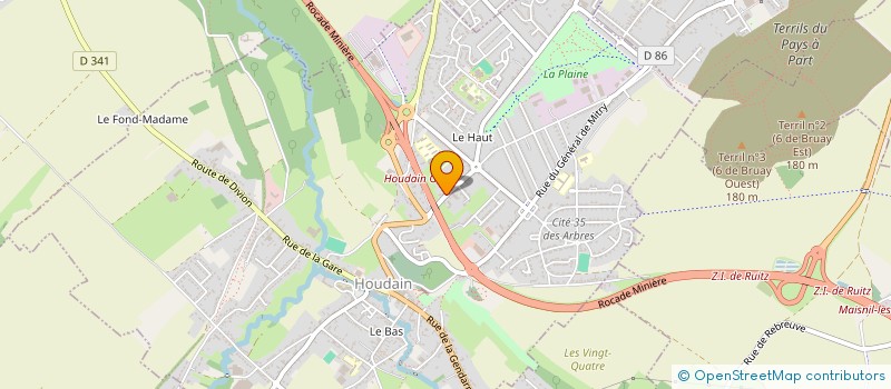 localisation de l'entreprise SCI VERDUN  HOUDAIN