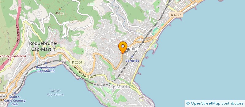 localisation de l'entreprise SCI VERDUN à ROQUEBRUNE-CAP-MARTIN