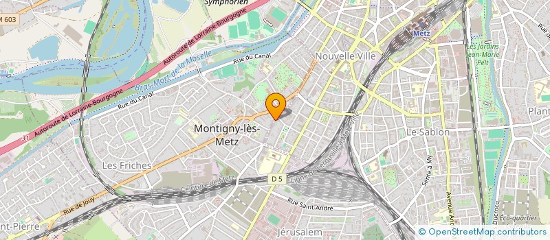 localisation de l'entreprise SCI VERDUN à MONTIGNY-LES-METZ