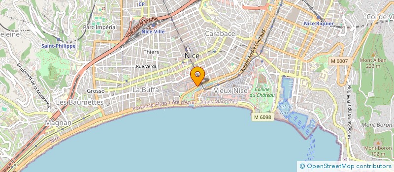 localisation de l'entreprise SCI VERDUN à NICE