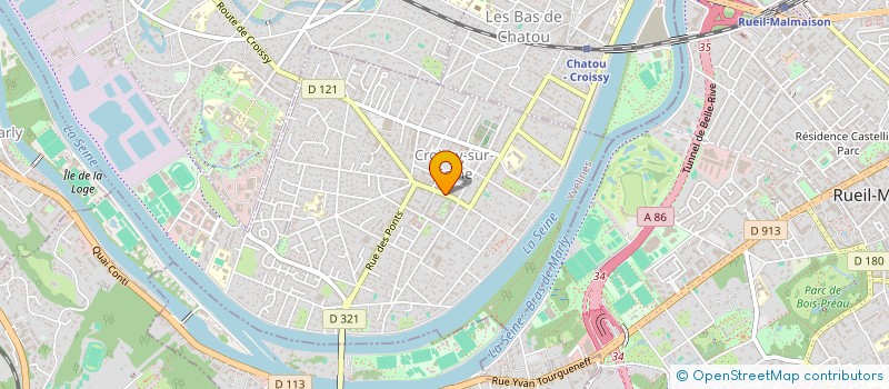 localisation de l'entreprise SCI VERDUN-CROISSY  CROISSY-SUR-SEINE