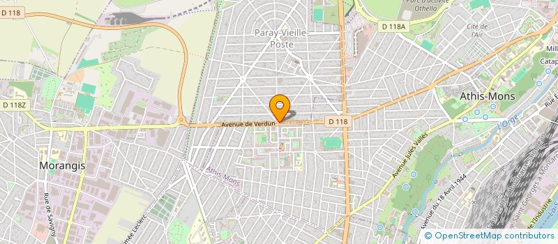 localisation de l'entreprise SCI VERDUN JAURES à PARAY-VIEILLE-POSTE