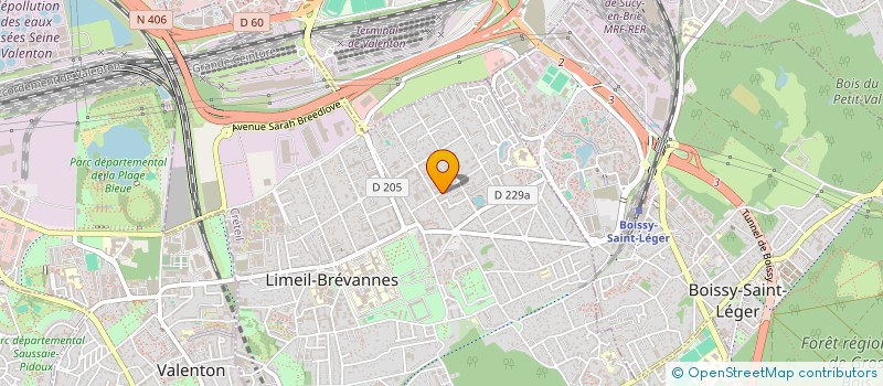 localisation de l'entreprise SCI VERDUN-LECLERC à LIMEIL-BREVANNES