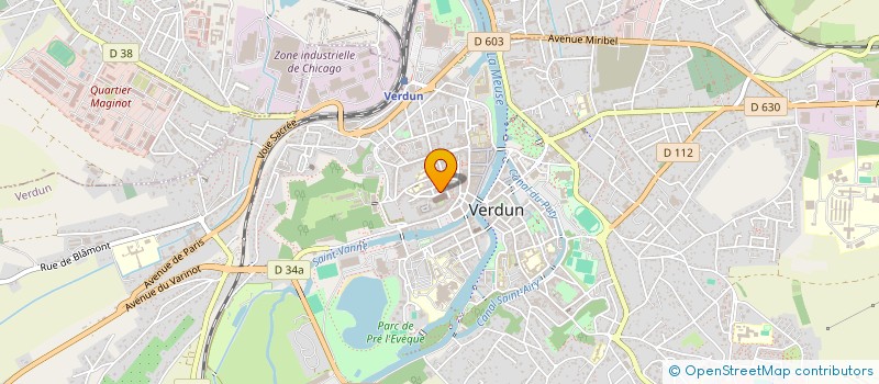 localisation de l'entreprise SCI VERDUN VOLTAIRE à VERDUN