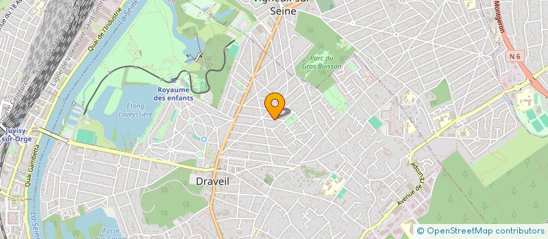 localisation de l'entreprise SCI VERDY à DRAVEIL