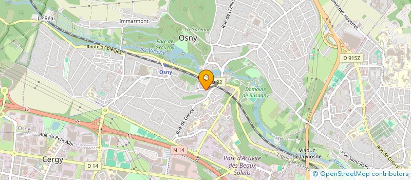 localisation de l'entreprise SCI VERET  OSNY