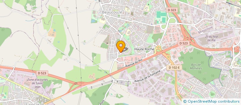 localisation de l'entreprise SCI VERFOR  BEAUCOUZE