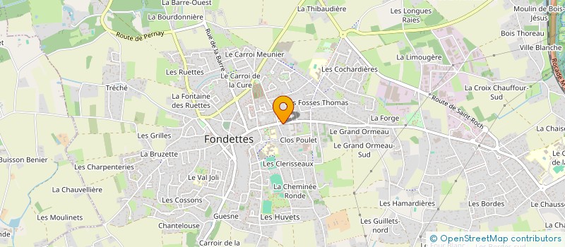localisation de l'entreprise SCI VERFRED à FONDETTES