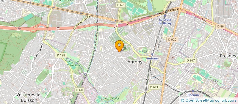 localisation de l'entreprise SCI VERGE LE SARRET à ANTONY