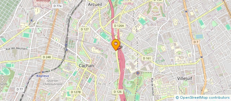 localisation de l'entreprise SCI VERGEAT  CACHAN