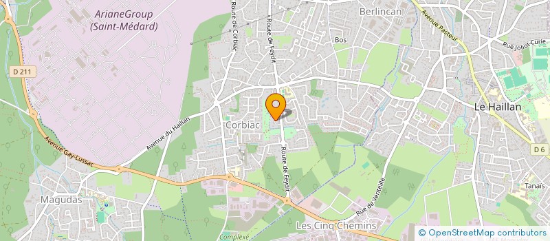 localisation de l'entreprise SCI VERGER  SAINT-MEDARD-EN-JALLES