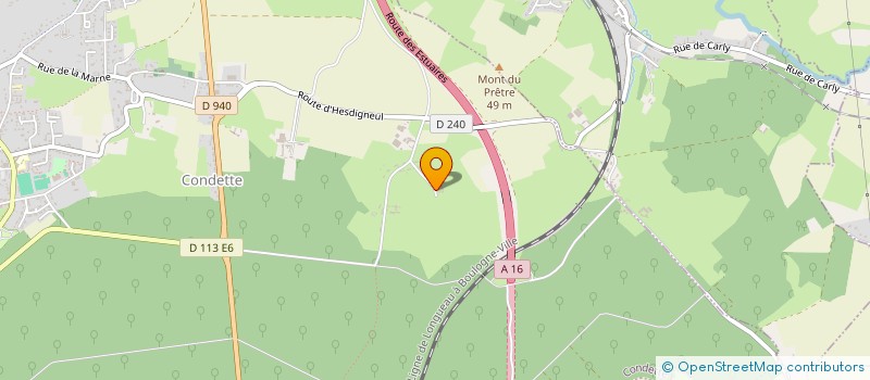 localisation de l'entreprise SCI VERGER DE LA LIANE  CONDETTE