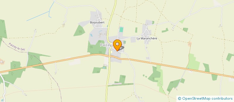 localisation de l'entreprise SCI VERGER PERROCHON  PAIZAY-LE-SEC