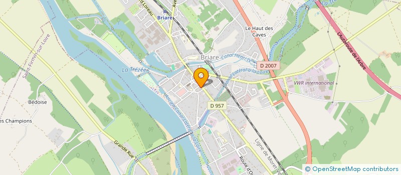 localisation de l'entreprise SCI VERGES à BRIARE