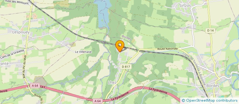 localisation de l'entreprise SCI VERGEZ BEJOTTES  LHEZ