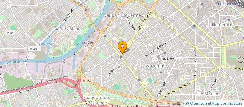 localisation de l'entreprise SCI VERGIL à LILLE