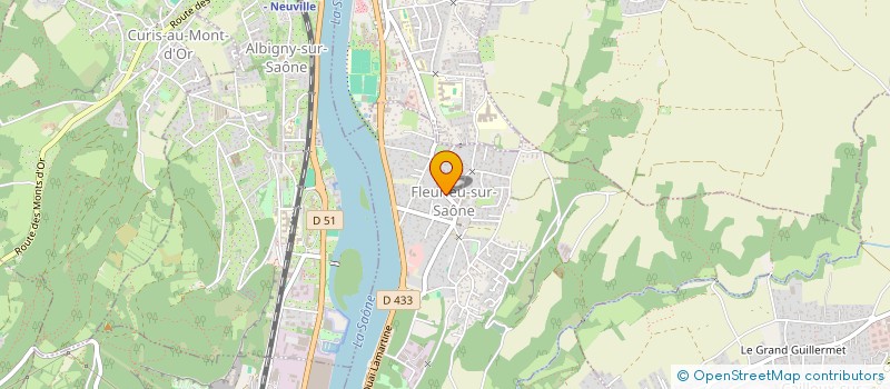 localisation de l'entreprise SCI VERGNAIS  FLEURIEU-SUR-SAONE