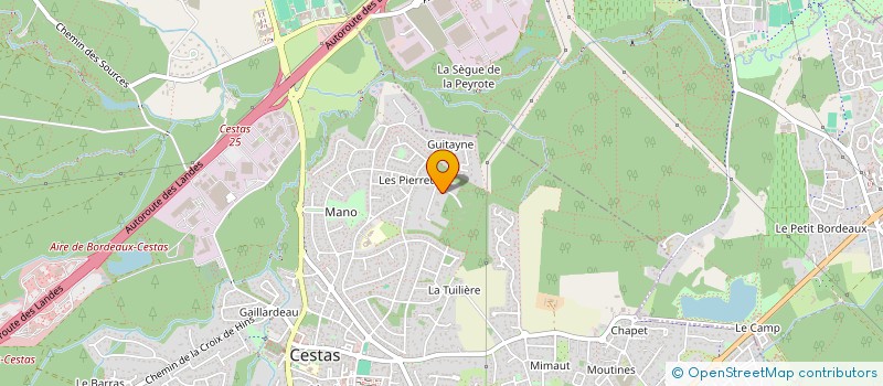 localisation de l'entreprise SCI VERGNE  CESTAS