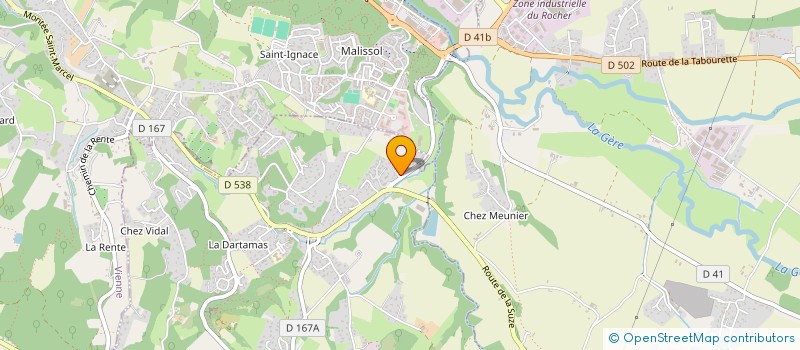 localisation de l'entreprise SCI VERGNON  VILLETTE-DE-VIENNE