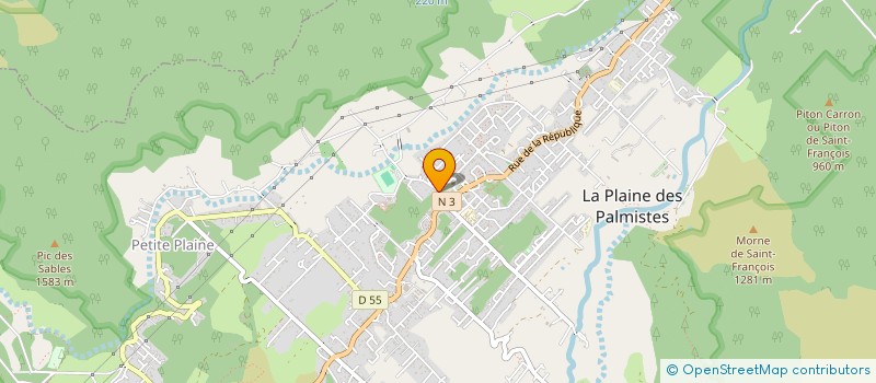 localisation de l'entreprise SCI VERGUIN B  LA PLAINE-DES-PALMISTES