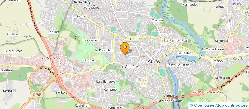 localisation de l'entreprise SCI VERHANNE à AURAY