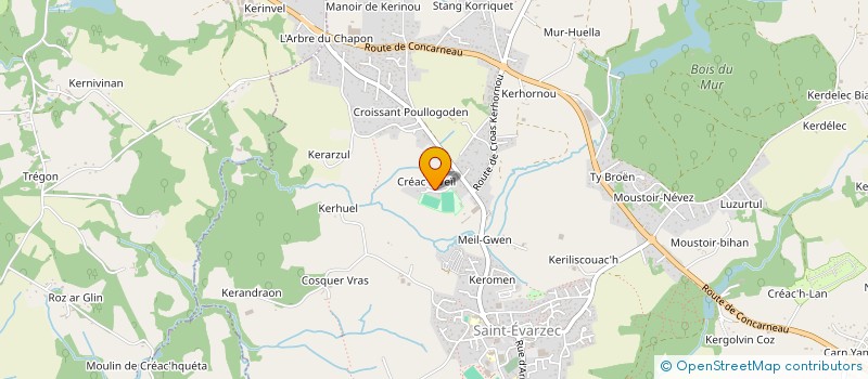 localisation de l'entreprise SCI VERHY  SAINT-EVARZEC