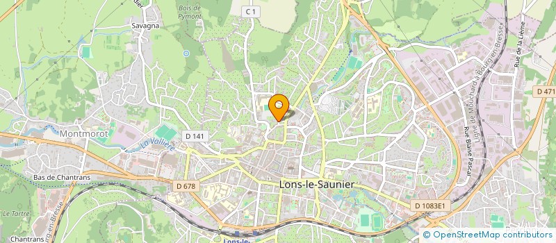 localisation de l'entreprise SCI VERIA 88 à LONS-LE-SAUNIER