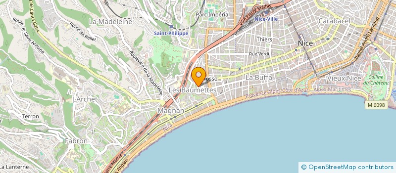 localisation de l'entreprise SCI VERIC à NICE