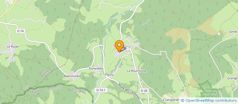 localisation de l'entreprise SCI VERICEL  SAINT-REGIS-DU-COIN