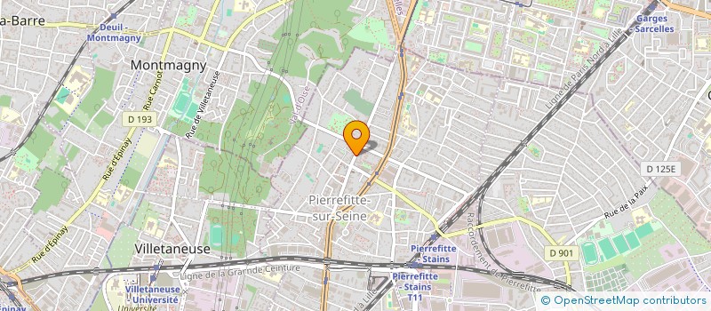 localisation de l'entreprise SCI VERINE à PIERREFITTE-SUR-SEINE