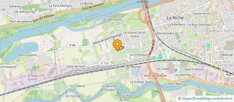 localisation de l'entreprise SCI VERIPORT  LA RICHE