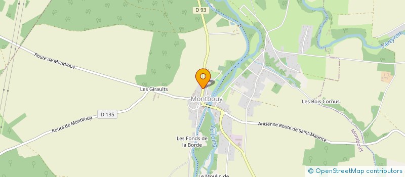 localisation de l'entreprise SCI VERISSIMO à MONTBOUY